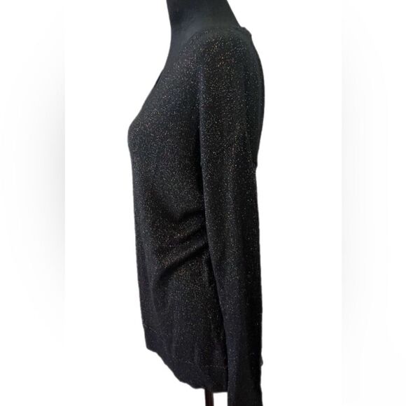A New Day Black sparkly Sweater. Size medium. - Picture 3 of 9